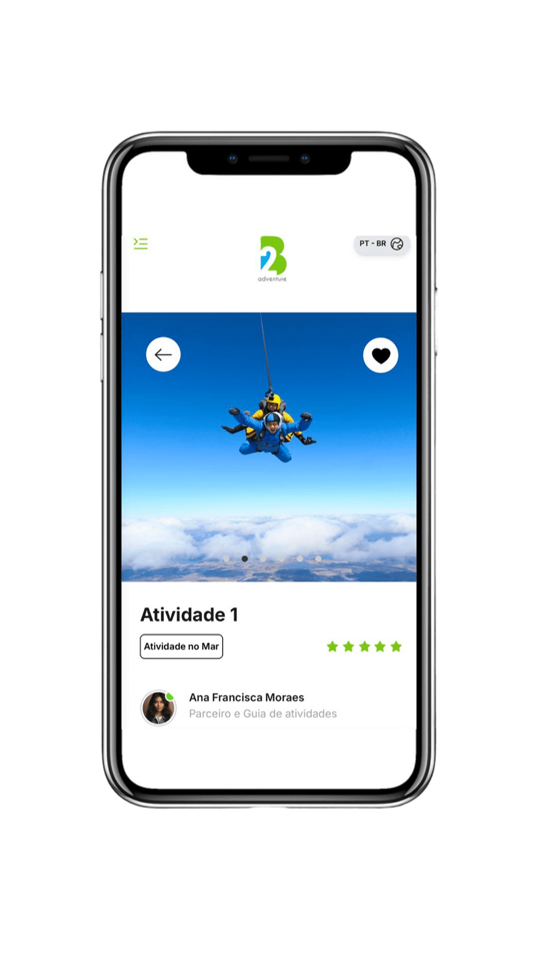 Celular com uma imagem de uma atividade